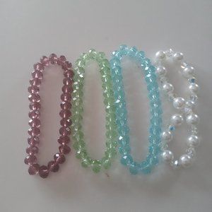 Beautiful lot of shining stretch bracelets